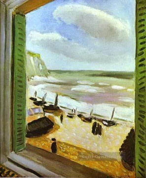 Open Window Strand Szene abstrakte fauvism Henri Matisse Ölgemälde